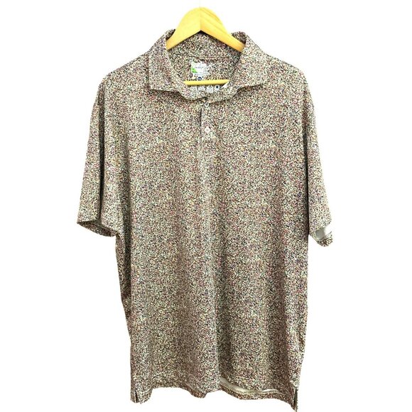 TailorByrd Men's Mulitcolored Golf Geometric Print M22420P Size XXL Short Sleeve - Picture 1 of 6